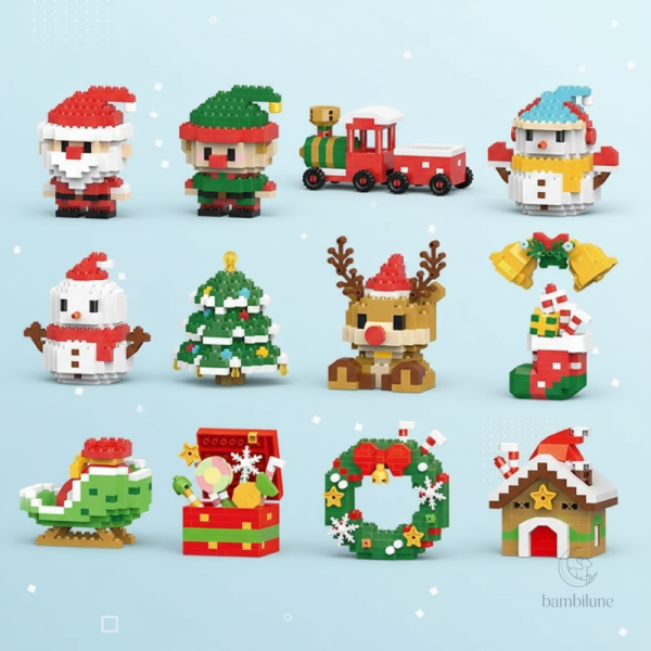 Mini-briques de Noël pour décorer la maison
