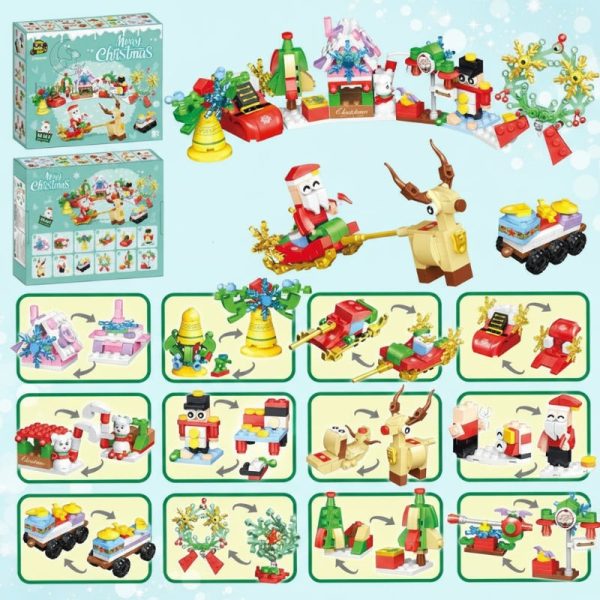 Jouets de Noël uniques : briques colorées à créer