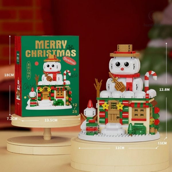 Mini-briques de Noël Joyeux et décoratif - vue 4