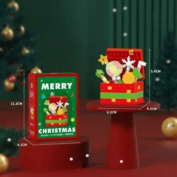 Briques de Noël colorées pour un plaisir créatif