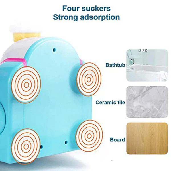 Pompe à savon ludique pour le bain