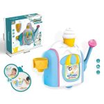 Activité aquatique avec glaces en mousse colorées