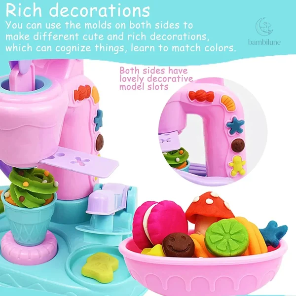 Set de jouets pour fabriquer des glaces colorées