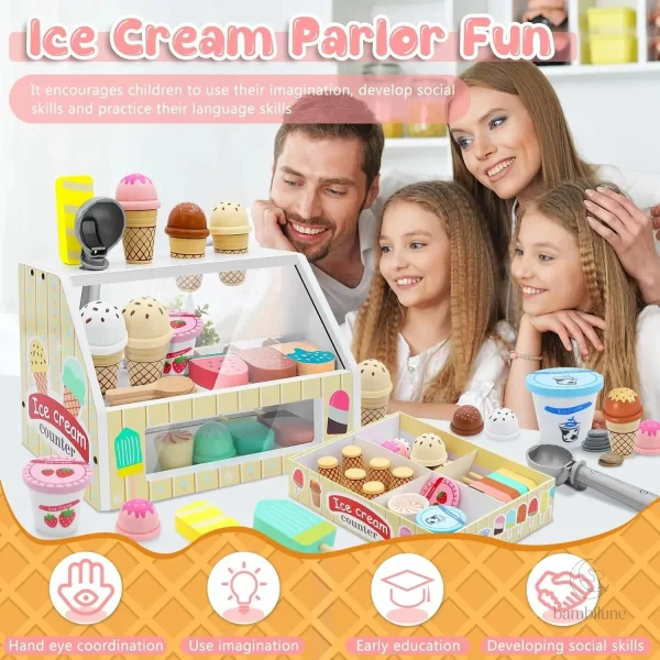 Ensemble de glaces créatif pour stimuler l'imagination