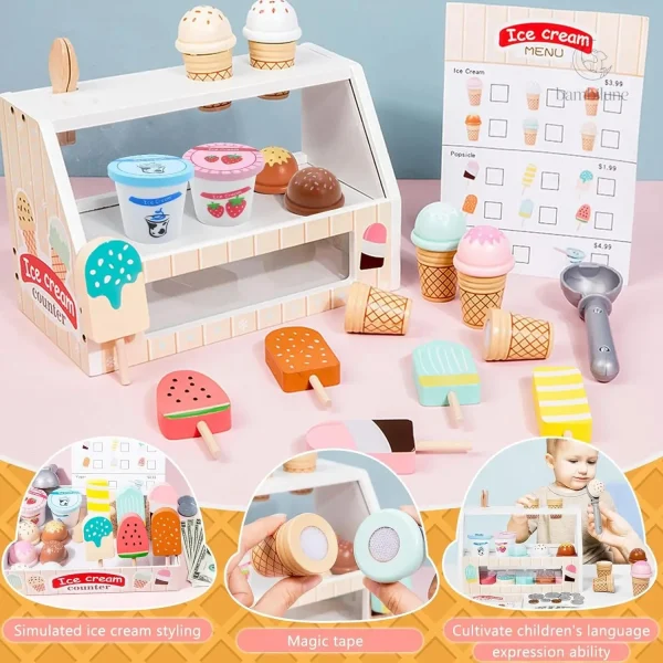 Jouet interactif de glaces, idéal pour les tout-petits