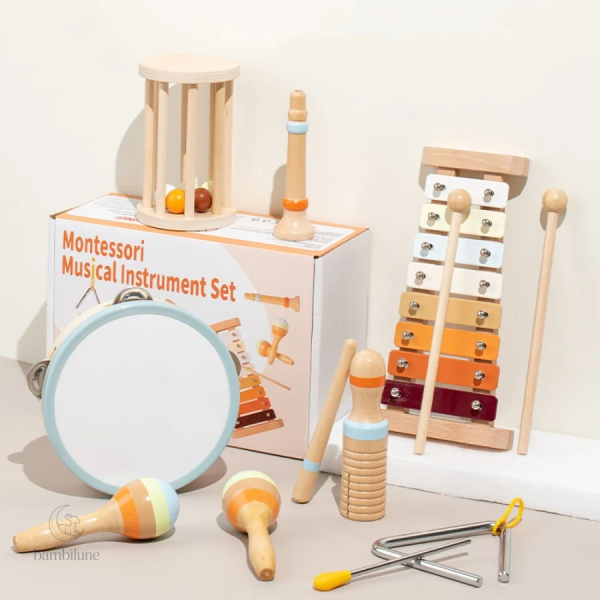 Instrument Montessori pour encourager la curiosité auditive