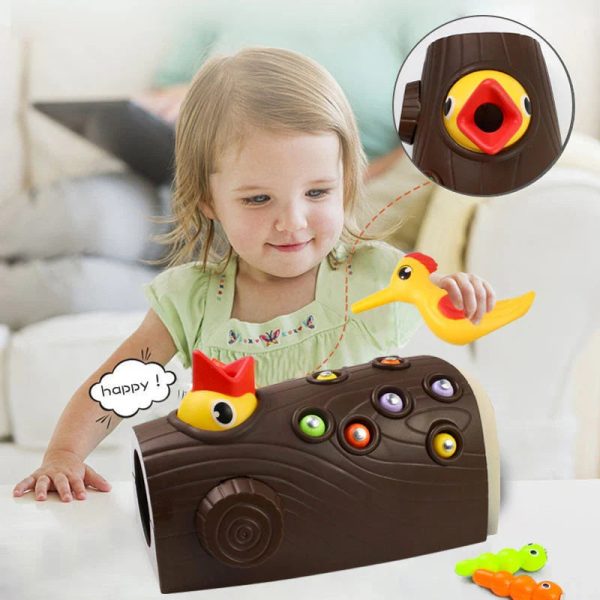 Jeu magnétique des vers - Magnetic Woodpecker Game