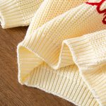 JoyKnit, pull d'hiver avec message festif pour enfants