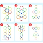 Cerceaux colorés pour développer la motricité des tout-petits