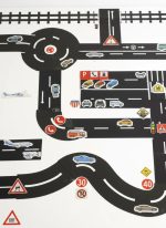 Ruban adhésif pratique pour la circulation routière