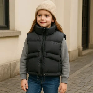 Gilet tendance et confortable pour enfants, sans manches