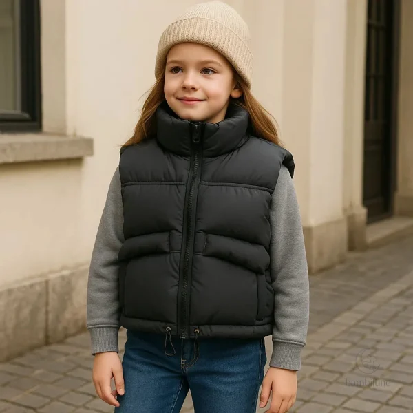 Gilet tendance et confortable pour enfants, sans manches