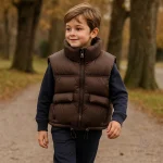 Vêtement d'extérieur pour enfants, gilet sans manches