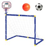 Activités sportives en plein air : football et basket