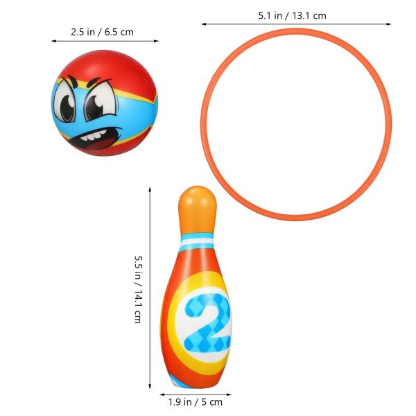 Quilles colorées pour divertir les jeunes enfants