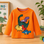 Sweatshirt coloré avec motif de dino