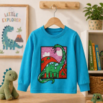 Pull enfant d'inspiration préhistorique
