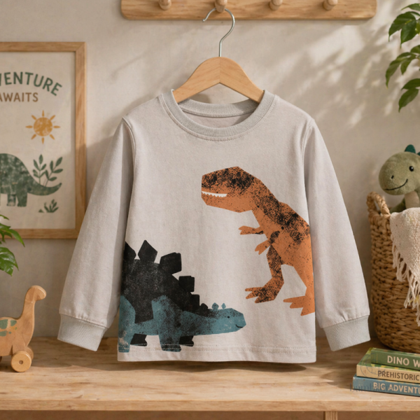 Pull pour enfant avec thème de dinosaures