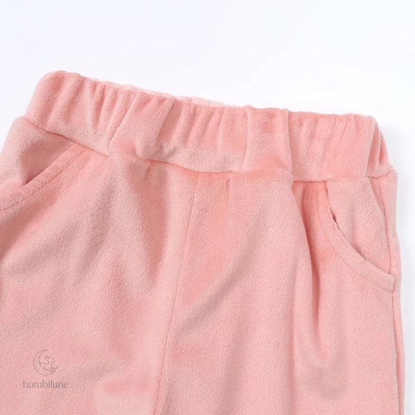 Ensemble confortable en velours pour enfants actifs