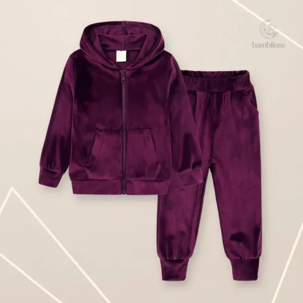 Survêtement en velours chaud et confortable pour enfants - vue 4