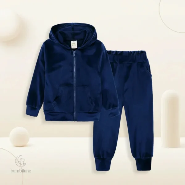 Survêtement en velours chaud et confortable pour enfants - vue 5