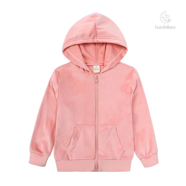 Survêtement pour enfants en velours, look tendance