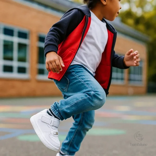 Chaussures pour enfants, design coloré et agréable