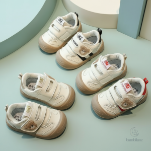 Baskets à scratch KinderMove avec motif oursons