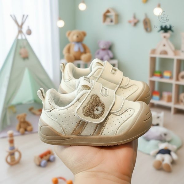 Baskets confortables pour enfants, motif oursons