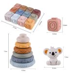 Jouet en silicone, sûr et durable pour les bébés