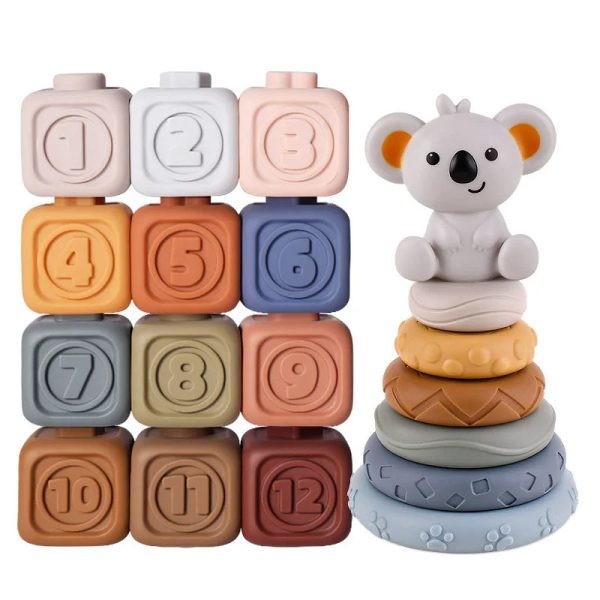 Cubes empilables, favorisent la coordination des enfants