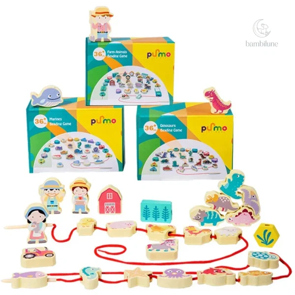 Jeu d'empilage et d'enfilage - Lace & Thread
