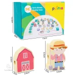 Activité manuelle avec perles et fils pour enfants