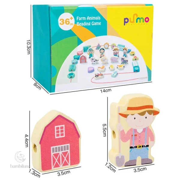 Activité manuelle avec perles et fils pour enfants