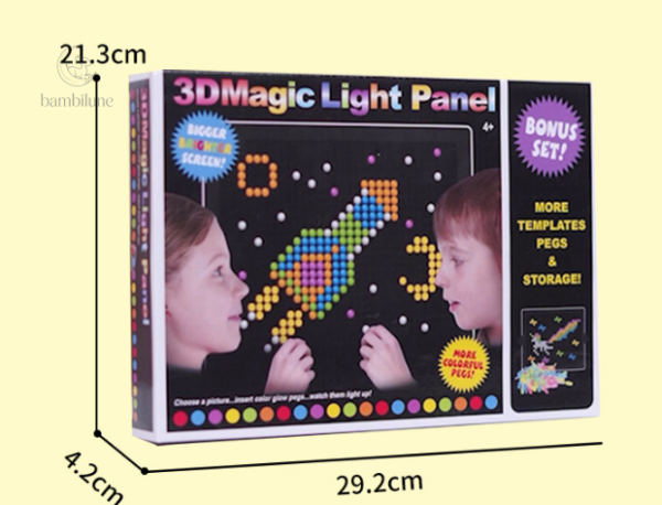 Expérience lumineuse pour éveiller la créativité enfantine