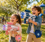 Pistolet à bulles lumineux pour enfants de 3 à 4 ans