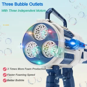 Pistolet à bulles coloré et amusant pour enfants