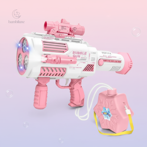 Pistolet à bulles adapté aux enfants de 3 à 4 ans