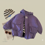 Veste coupe-vent enfant avec capuche pour temps pluvieux