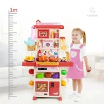 Set de cuisine miniature adapté aux enfants de 3 à 4 ans