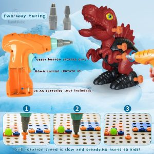 Outils de construction ludiques avec thème dinosaure
