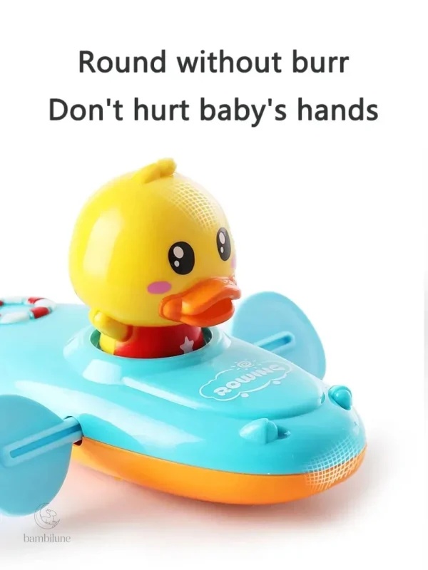 Canard éclaboussant pour le bain, idéal pour les petits