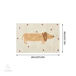 Tapis teckel au design ludique et chaleureux