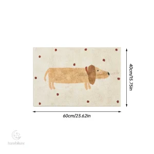 Tapis teckel au design ludique et chaleureux