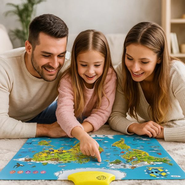Carte du monde des animaux pour apprendre et jouer