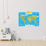 Carte amusante pour enrichir les connaissances animales