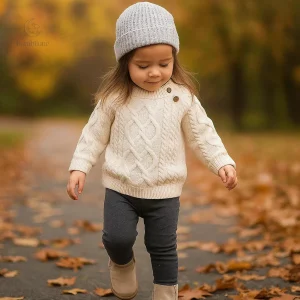 Pull tricoté pour enfants, idéal pour l'hiver