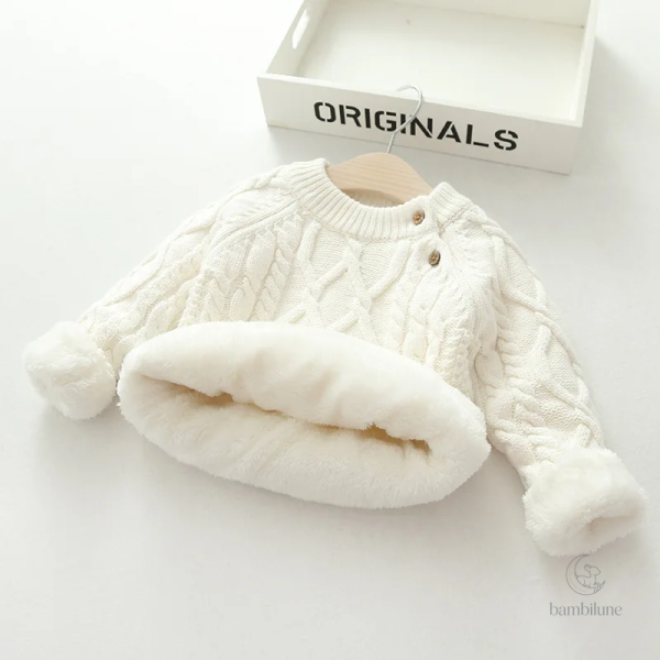 Pull tricoté en laine, parfait pour les sorties hivernales