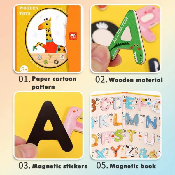 Livre de puzzles sur les lettres pour jeunes enfants