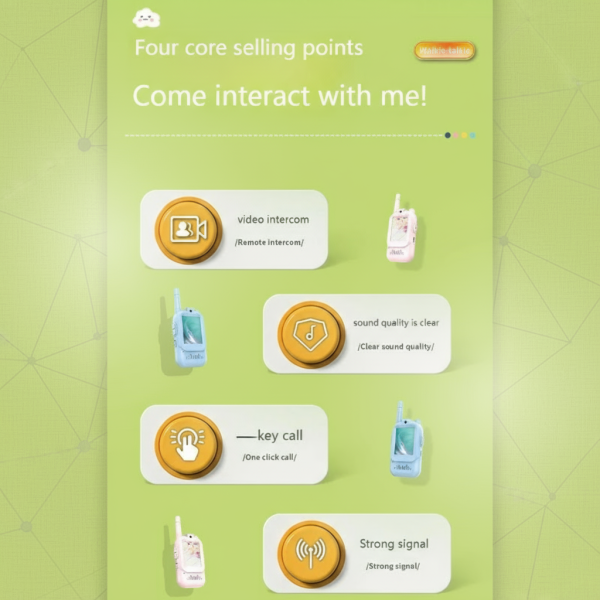 Exploration amusante avec interphone vidéo pour enfants